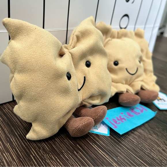 Jellycat Amuseables Ravioli & Amuseables Farfa bundle W/DustBag Authentic NWT US - Picture 2 of 6